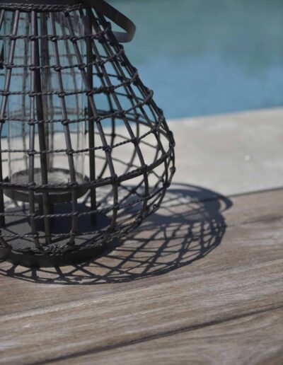 Details of an outdoor lantern